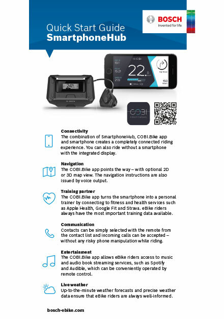 Bosch Quick Start Guide SmartphoneHub