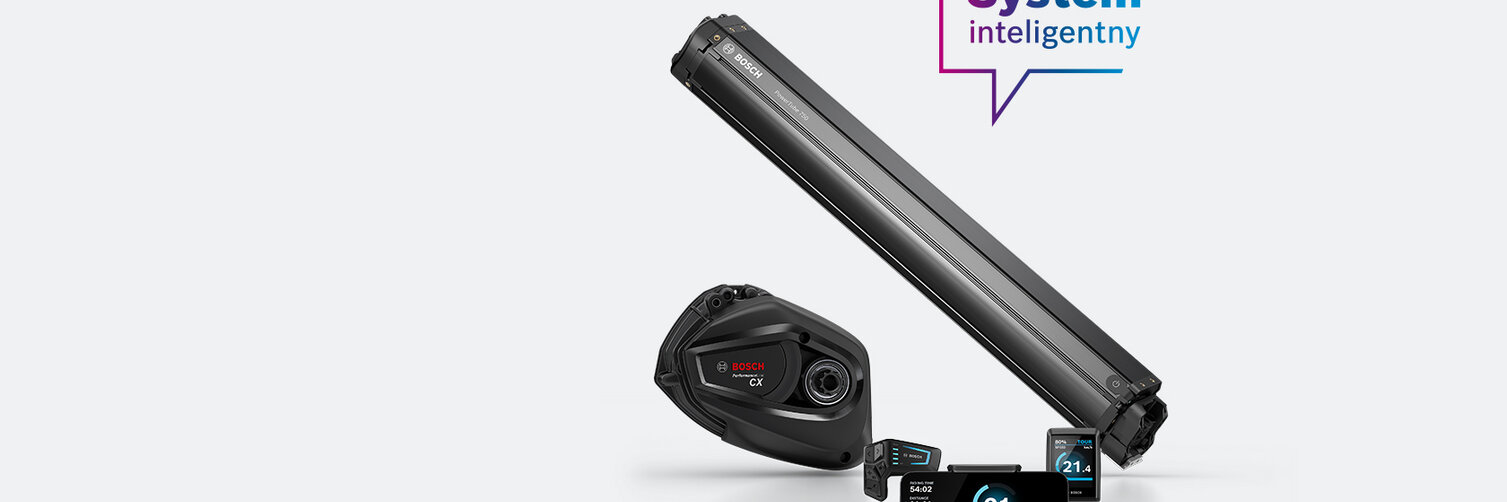 Wolnostojąca prezentacja produktów Bosch eBike z roku modelowego 22.