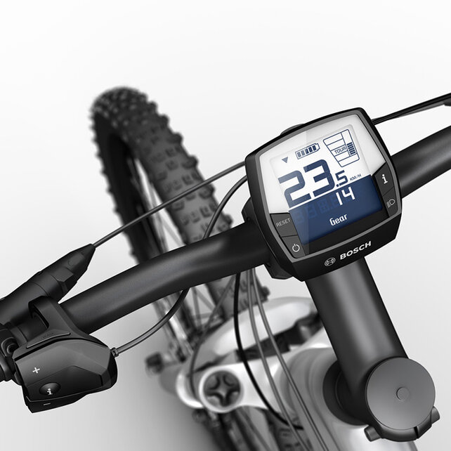 Intuvia on a cropped handlebar on a white background.