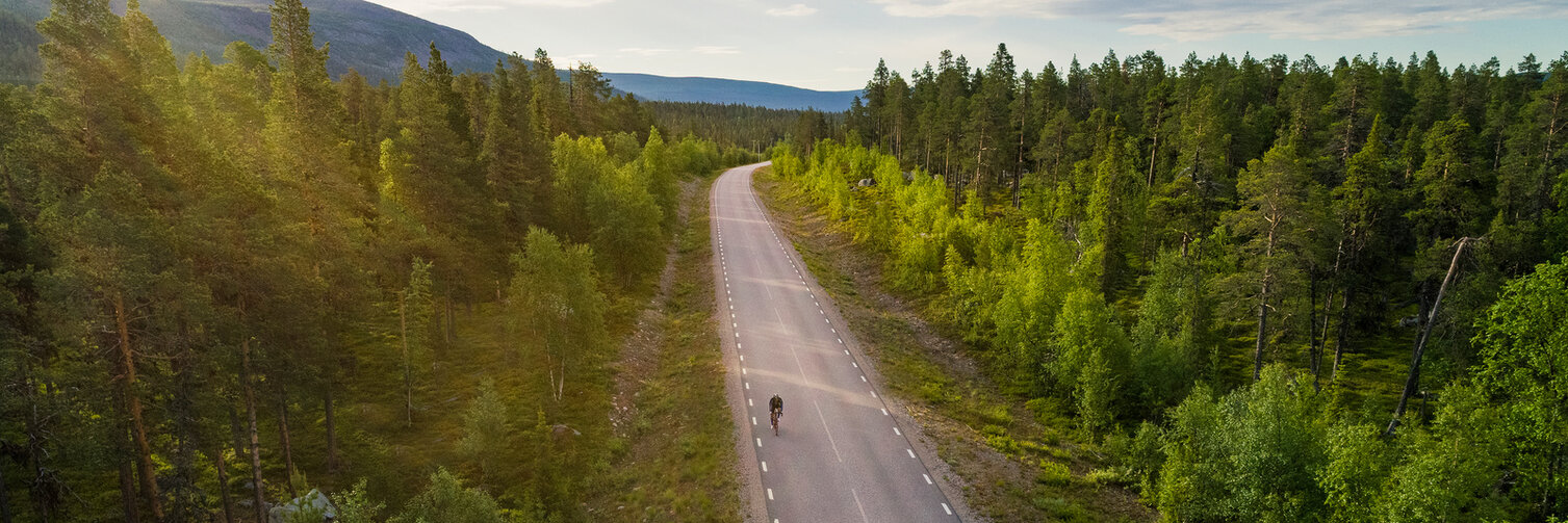 Biker in nature