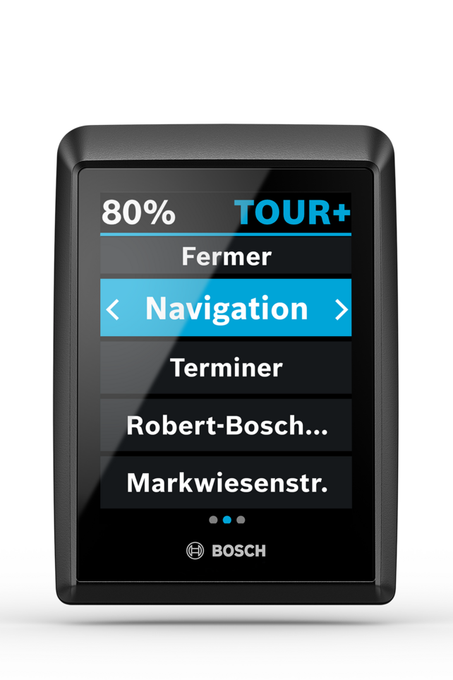 Les Kiox 500 facultatifs peuvent être utilisés pour la navigation dans la sélection du menu.