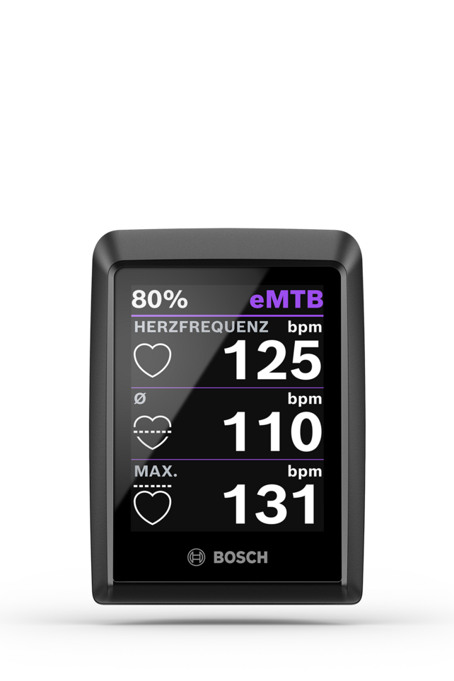 Freigestelltes Kiox 300 auf welchem die Herzfrequenz zu erkennen ist.