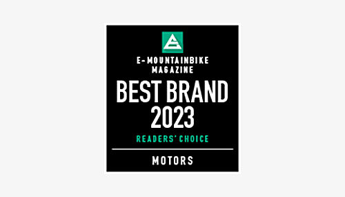 Icon featuring the text "DOWNTOWN MAGAZINE BEST BRAND 2023 READERS' CHOICE MOTORS" in white and green lettering on a black background.