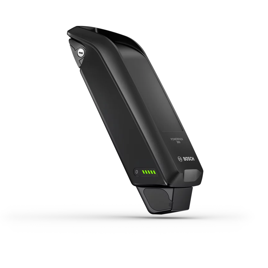 Batterie pour VAE PowerPack 300 présentée sur fond blanc.