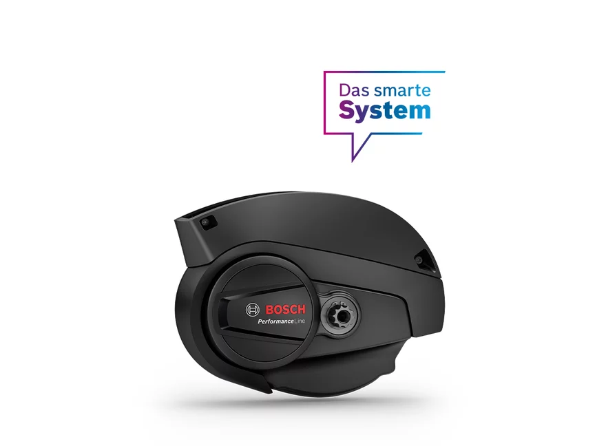 Performance Line freigestellt auf weißem Hintergrund mit Sprechblase "Das smarte System".