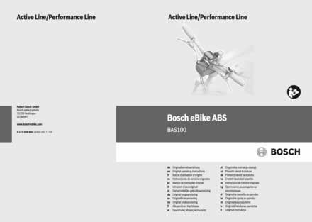 Bedienungsanleitung eBike ABS System für Active und Performance Line