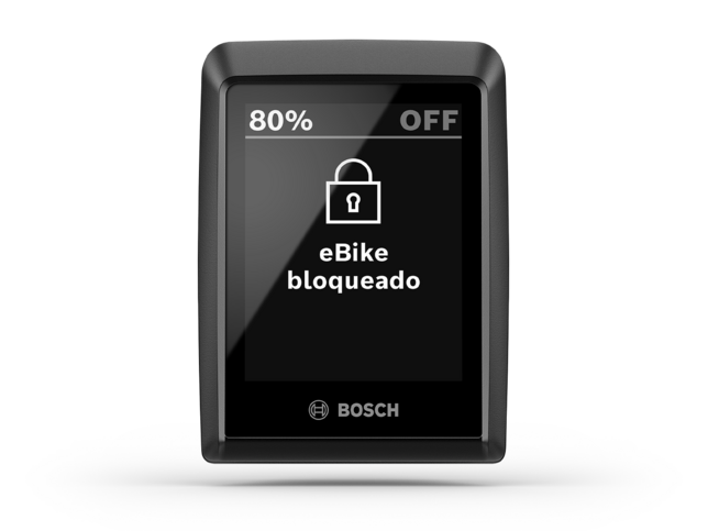 Exención Kiox 300 con la indicación "eBike" bloqueada.