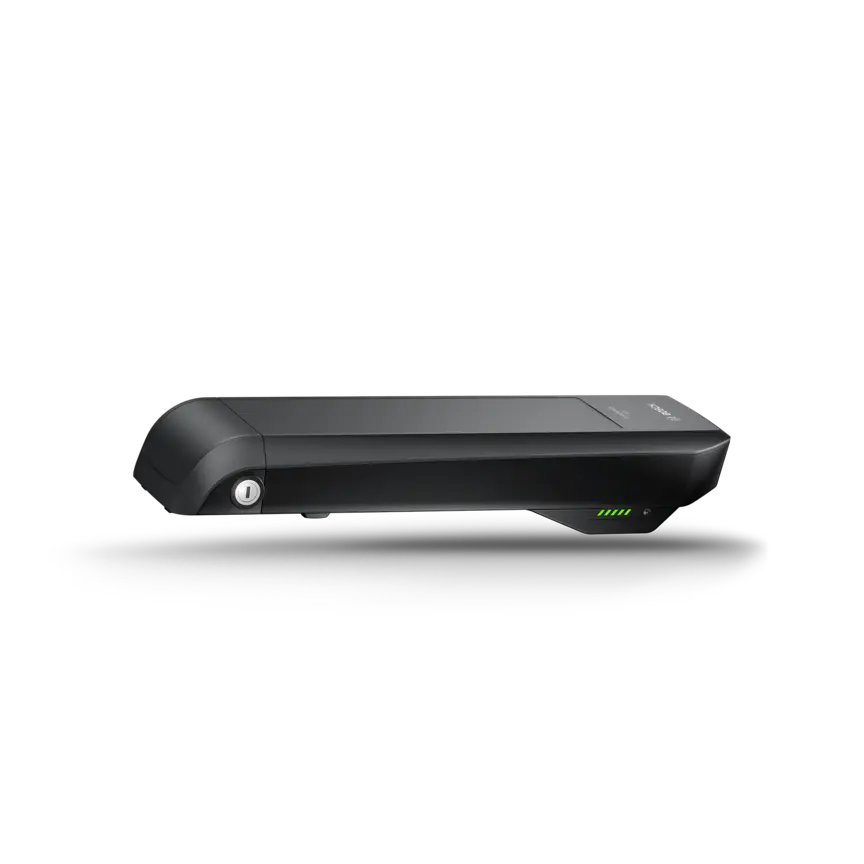 Der Akku von Bosch PowerPack Rack 300 freigeschnitten dargestellt.