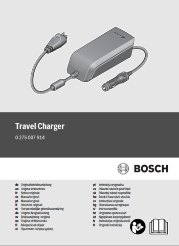 Bosch eBike Travel Charger Manual