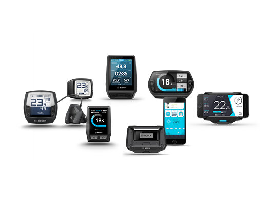 Gefaseerde weergave van de Bosch eBike-displays en -apps vanaf modeljaar 22.