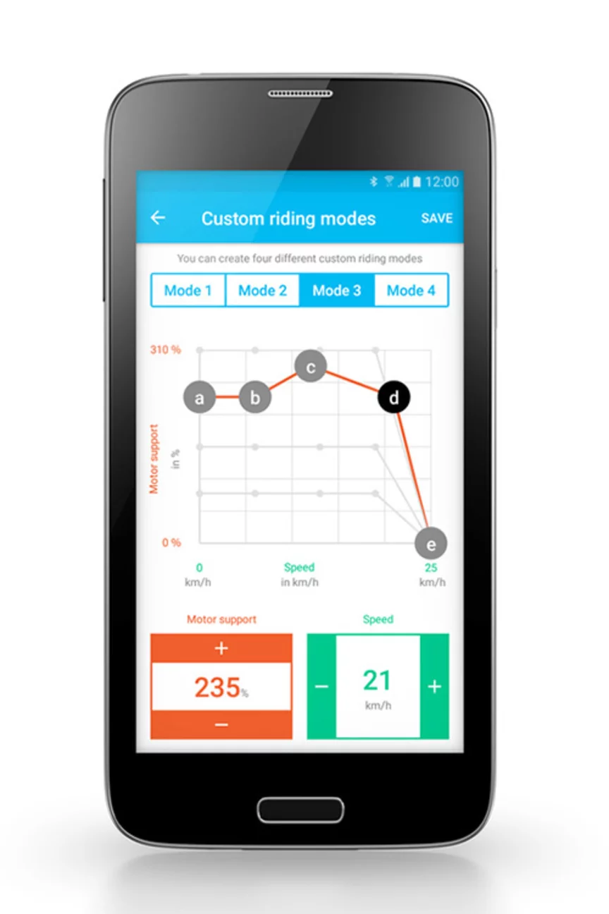 Bike Ride Modes Riding modes: individually adapted to you