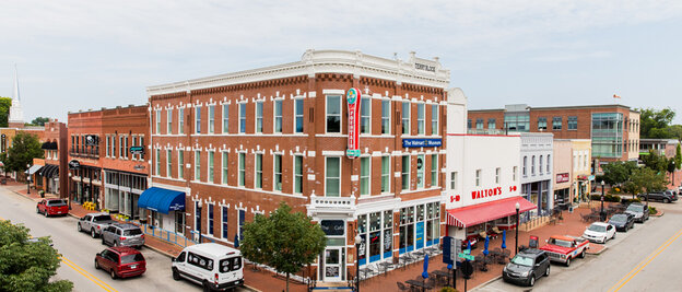 Downtown Bentonville, Arkansas.