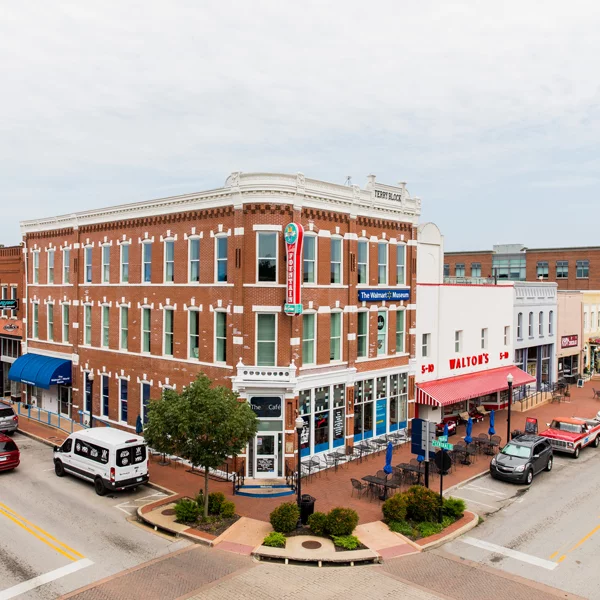 Downtown Bentonville, Arkansas.