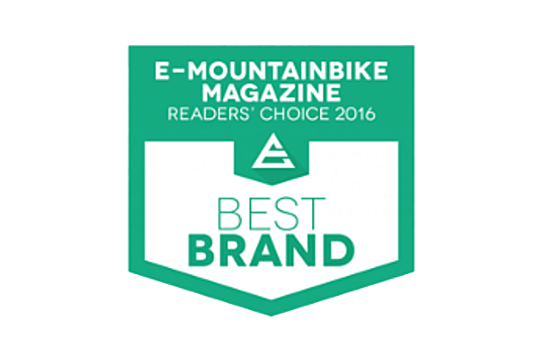 E-Mountain Bike Magazine Readers' Choice 2016 Best Brand Award