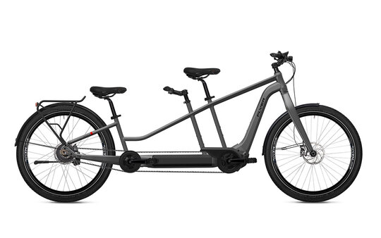 Illustrazione di un tandem isolato su sfondo bianco.