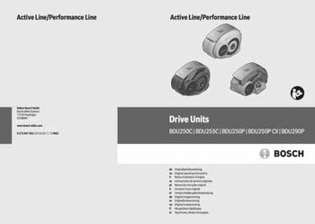 Bedienungsanleitung eBike Drive Unit Active Line und Performance Line