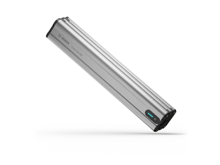Bosch eBike battery (PowerTube 540) with gray print.