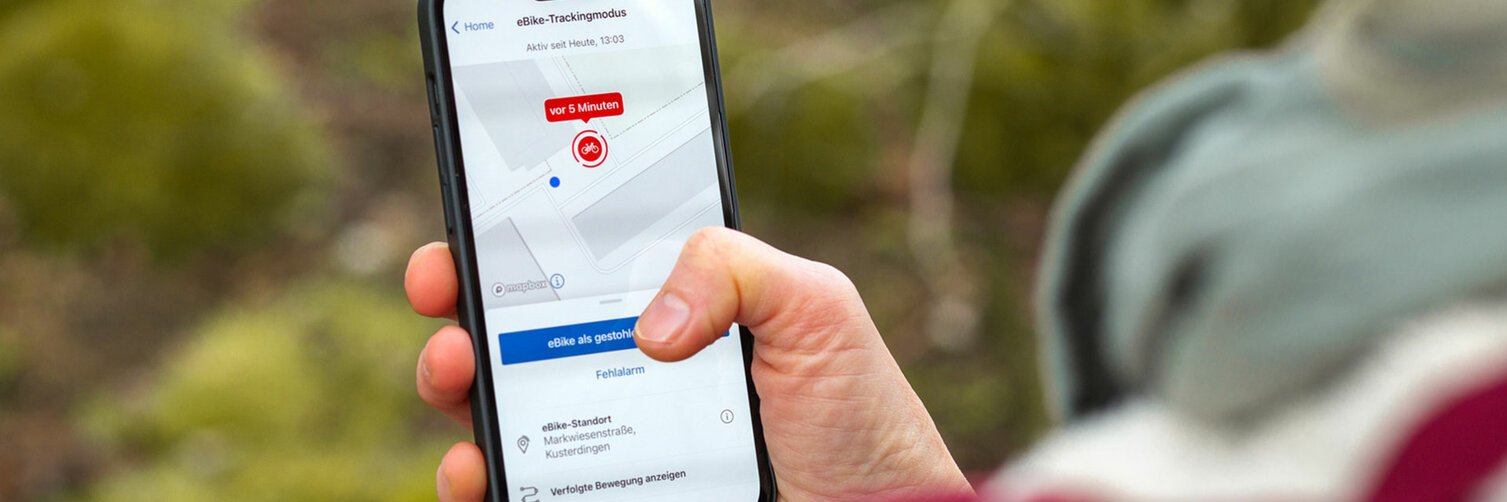 Fahrrad wird per GPS über Smartphone verfolgt
