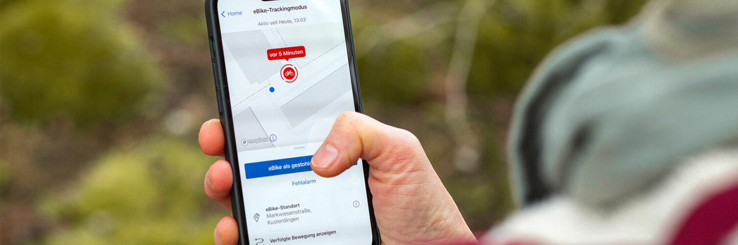 Fahrrad wird per GPS über Smartphone verfolgt
