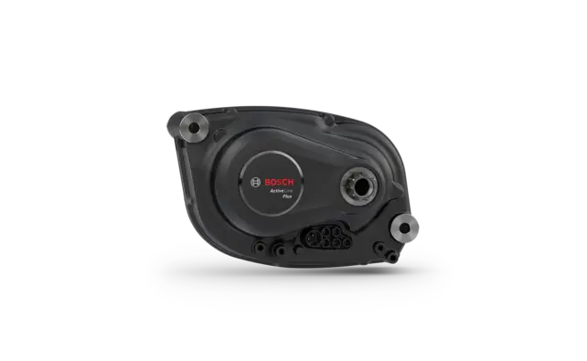 The Bosch motor Active Line Plus shown in isolation.