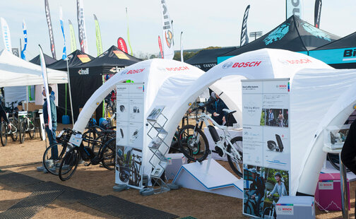 Messestand Cycle Mode Ride von Bosch eBike
