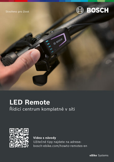Produktová brožura LED Remote – obrázek produktu.