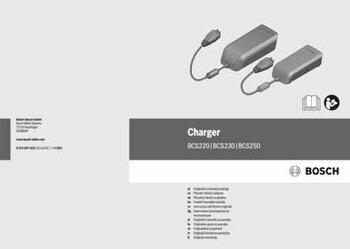 Bosch eBike Charger Manual