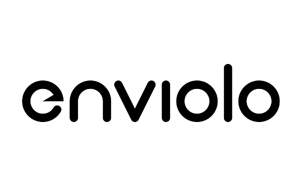 Markenlogo enviolo in schwarz.