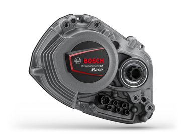 Die Drive Unit Performance Line-CX-Race-BDU376Y freigestellt vor schwarzem Hintergrund.