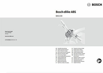 Bedienungsanleitung eBike ABS Modelljahr 2021