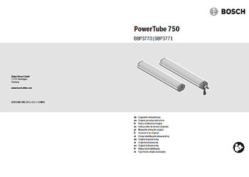 Bosch eBike PowerTube 750 black and white preview image