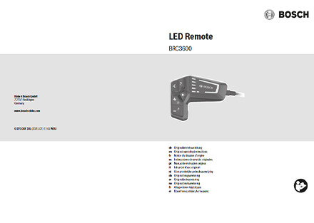 Ubicación cielo Formación Manual usuario LED Remote - Instrucciones de uso - Bosch eBike Systems