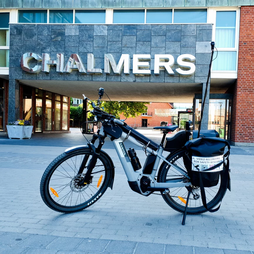 Bike outside of Chalmers University