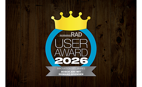 logo of the eMTB-News User Award 2026 for the price-performance ratio of Bosch eBike Systems.