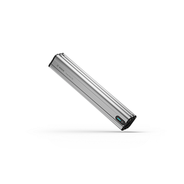 Bosch eBike battery (PowerTube 720) with gray print.