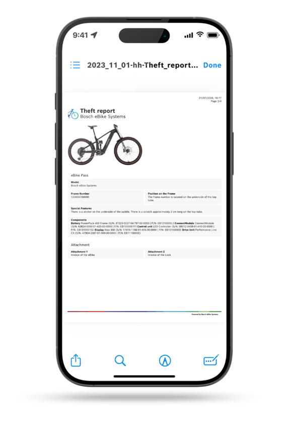 Bosch Kiox 300 wyświetlacz pokazuje aktywną funkcję eBike Lock. Na ekran wyświetlacza widoczny jest duży symbol zamka, a poniżej napis rower ze wspomaganiem elektrycznym / e-rower zablokowany. Poziom baterii wynoszący 80 procent jest wyświetlany w lewym górnym rogu.