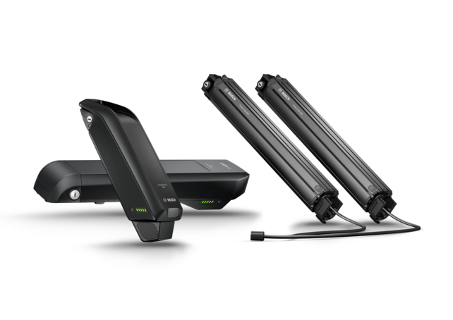 The PowerPack and PowerTube eBike batteries from Bosch eBike Systems.