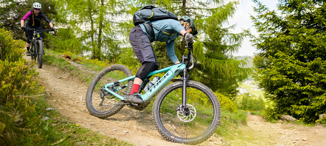 eMTB Challenge im Wald