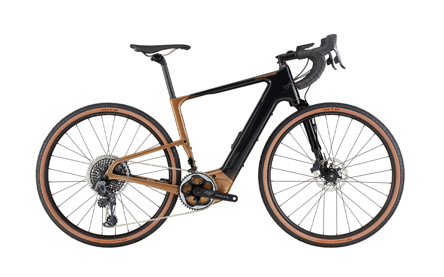 Gold and black Cannondale eBike