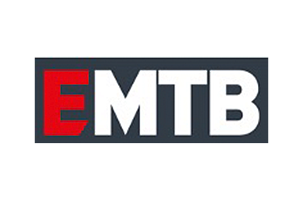 Icon with the text "EMTB" in red and white font on a dark gray background.