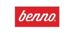 Benno-merkelogo. Lenker til bedriftssiden.