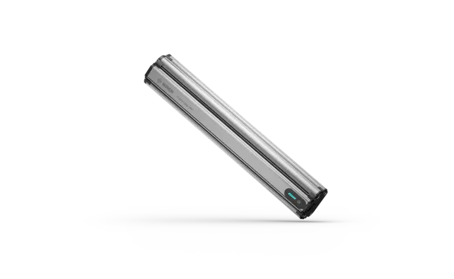 eBike battery PowerTube 540 isolated on white background.