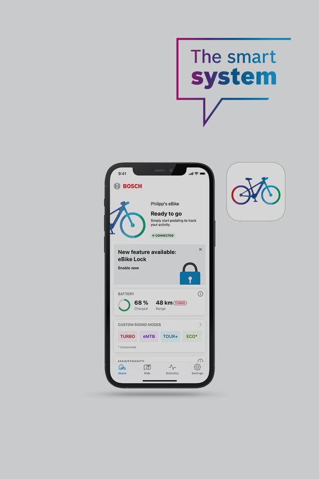 eBike Flow app for the smart system